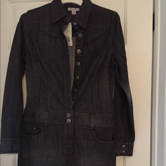 NWT. Tommy Hilfiger denim dress with belt loops - Picture 4 of 13